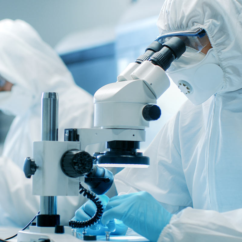 Pharmaceutical engineer at work in a laboratory