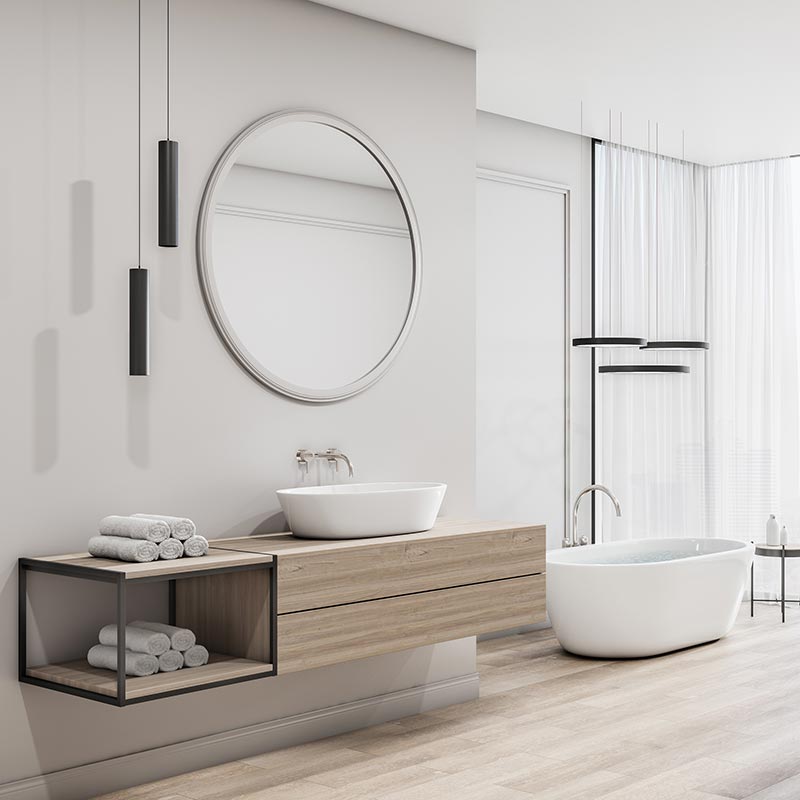 Modern bathroom interior