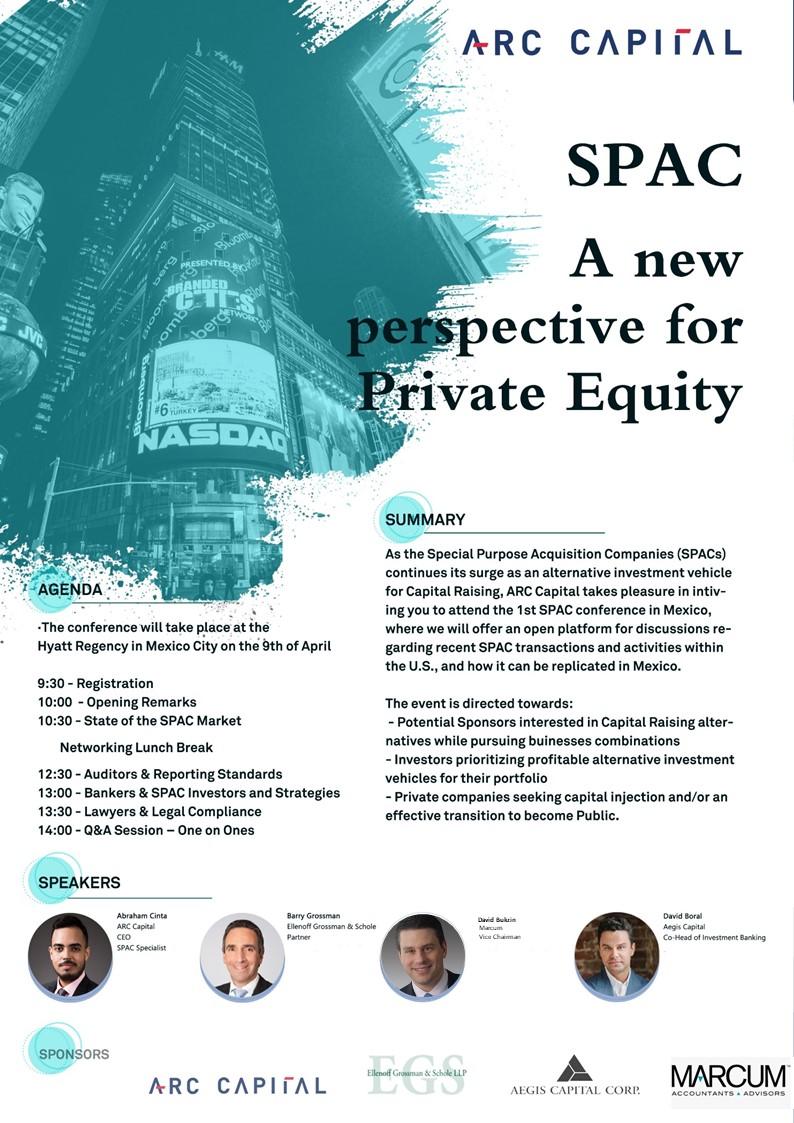 ARC Capital will provide the first SPAC Conference in Mexico City