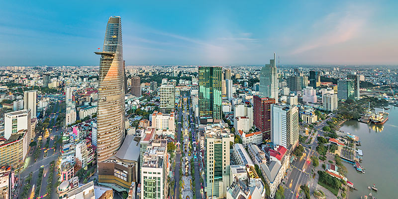 Saigon skyline, Vietnam