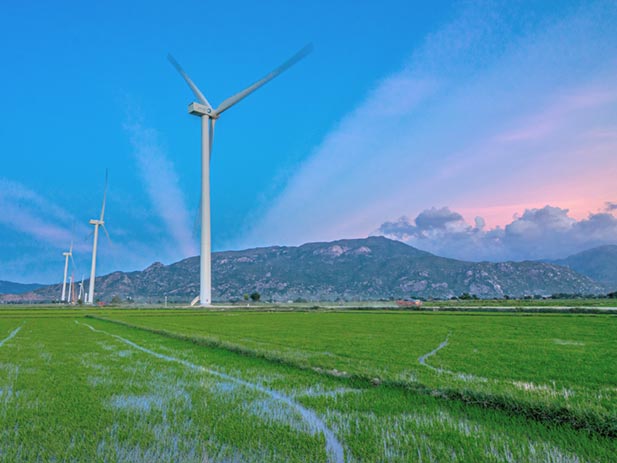 Wind turbines, Vietnam