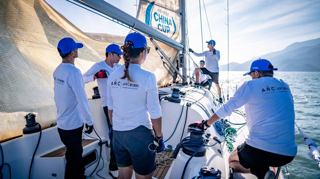 Team ARC in the China Cup International Regatta 2024