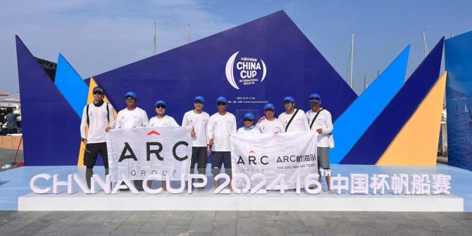 Team ARC in the China Cup International Regatta 2024